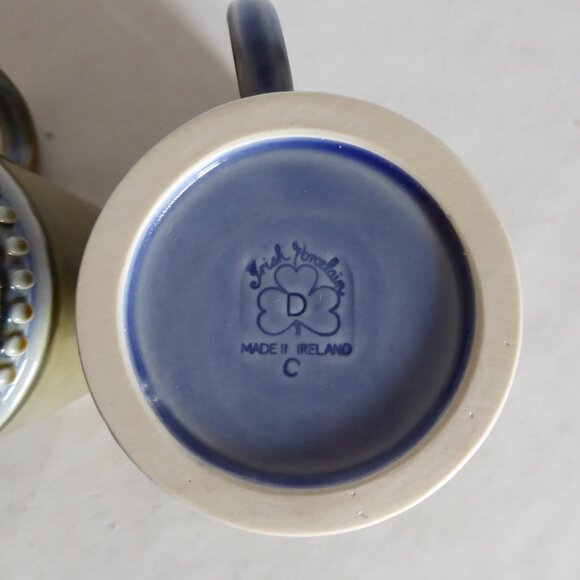 VINTAGE IRELAND IRISH WADE PORCELAIN HORSE CARRIAGE PHEASANT COFFEE MUG SET - Picture 10 of 15